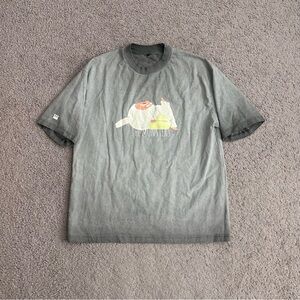Labubu The Monster Pop Mart Gray Graphic Tee M Oversized